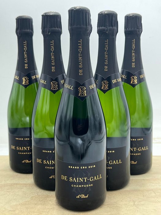 2016 De Saint-Gall, De Saint Gall "So Dark" - Champagne Grand Cru - 6 Flasker (0,75 L)