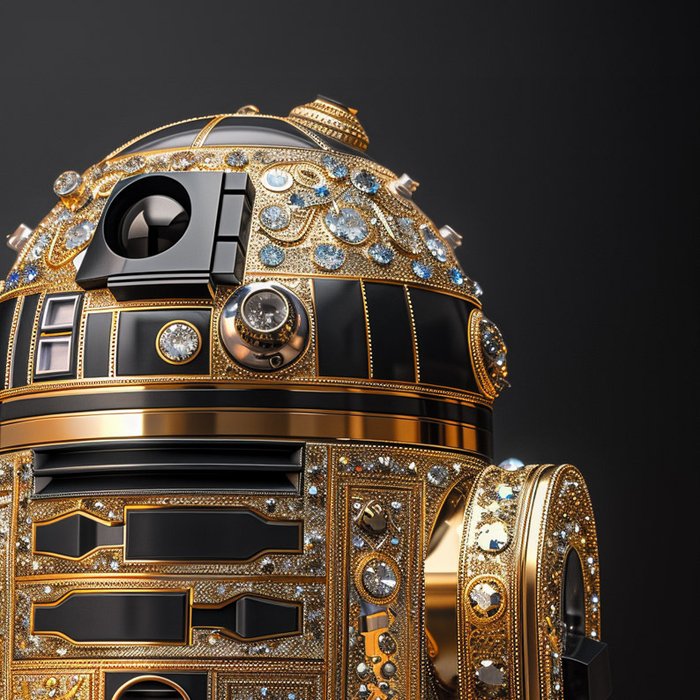 Artxlife - R2-D2 Swarovski Gold 24K [XXL]