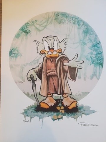 Patrick Block - 1 Print - Uncle Scrooge - 'Master Yoduck' - Disney Star Wars print