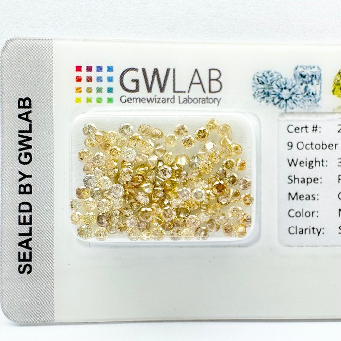 Ingen mindstepris - 1 pcs Diamant  (Natur)  - 2.02 ct - Rund - D (farveløs) - SI3 - Gemewizard Gemological Laboratory (GWLab)