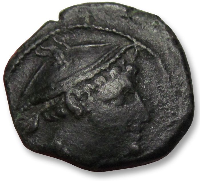 Romerska republiken. Anonymous issue. Semuncia Rome mint circa 217-215 B.C.