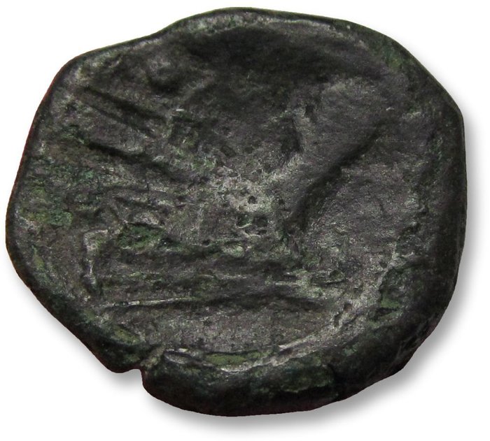 Romerska republiken. Anonymous issue. Semuncia Rome mint circa 217-215 B.C.