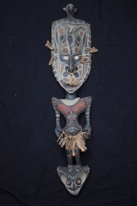 Hæklet figur 92 cm - Sepik - Papua Ny Guinea  (Ingen mindstepris)