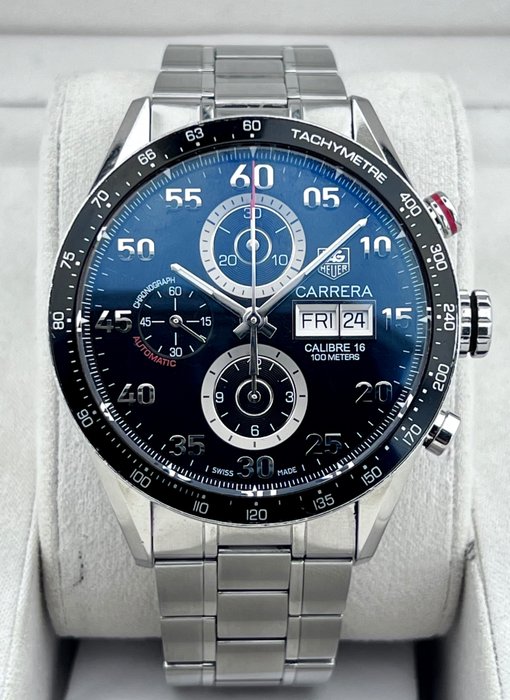 TAG Heuer - Carrera Caliber 16 Day Date Automatic Chronograph Black - CV2A10 - Mænd - 2011-nu