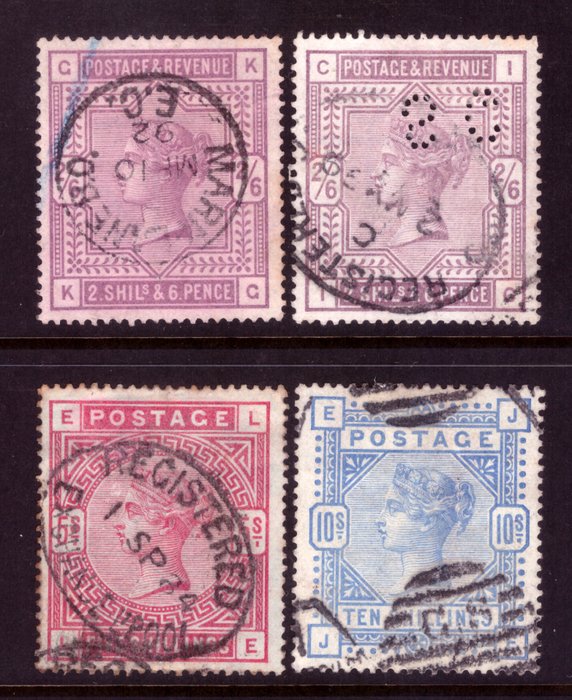 Storbritannien 1883/1884 - sæt - Stanley Gibbons 178-183