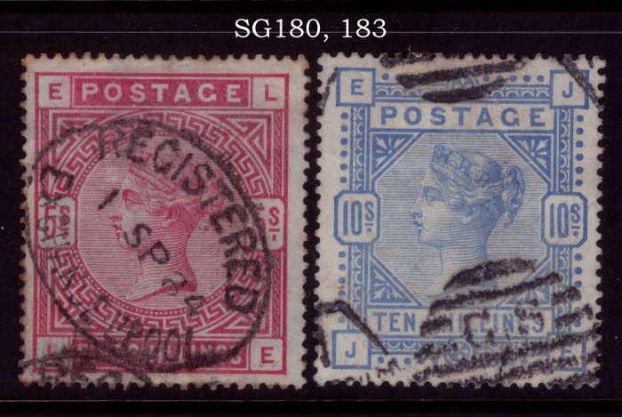 Storbritannien 1883/1884 - sæt - Stanley Gibbons 178-183