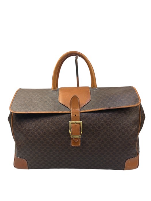 Céline - Unisex Brown Leather Big Boston - Rejsetaske