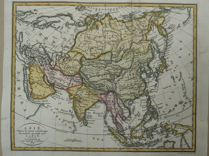 Asien - Kina, Indien, Indonesien; Francois Bohn - Azië Volgens de laatste ontdekkingen - 1801-1820