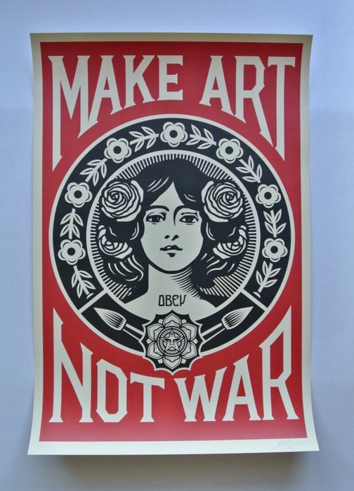 Shepard Fairey (OBEY) (1970) - OBEY Marianne Print + Sticker Set