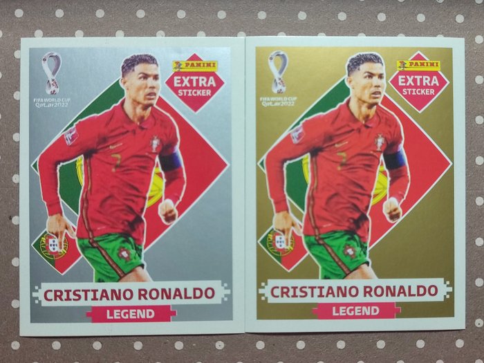 Panini - World Cup Qatar 2020 - Extra Legend - SilverRonaldo - 2 Sticker