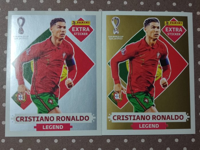 Panini - World Cup Qatar 2020 - Extra Legend - SilverRonaldo - 2 Sticker