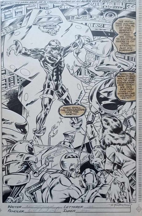 Bill Reinhold et Mike Gustovich - 1 Original page - The Justice Machine - The Justice Machine/Cobalt Blue #5 page 19 - 1983