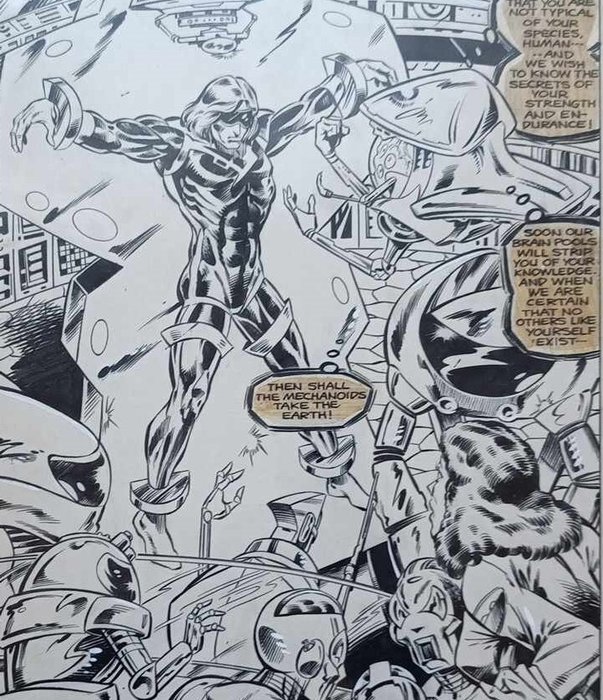 Bill Reinhold et Mike Gustovich - 1 Original page - The Justice Machine - The Justice Machine/Cobalt Blue #5 page 19 - 1983