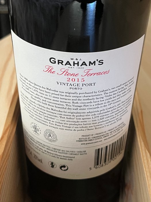 2015 Graham's The Stone Terraces - Vintage Port -  Douro  - 1 Flaske (0,75L)