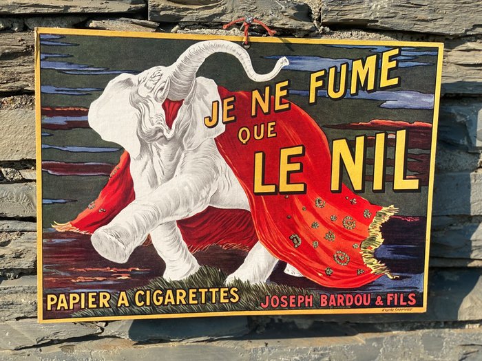 Leonetto Cappiello - Joseph Bardou  Fils - “Je ne fume que le NIL” / papier a cigarettes - 1930‹erne