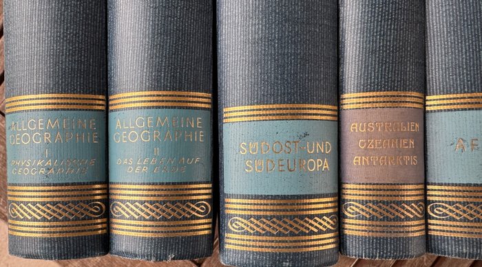 Fritz Klute (Hrsg.) - Handbuch der Geographischen Wissenschaft.  Konvolut von 12 Bänden (von 13) - 1930-1938