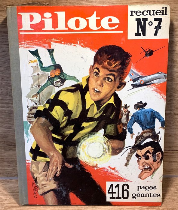 Pilote (magazine) - Recueil N°7 - 1 Album - Første udgave - 1961