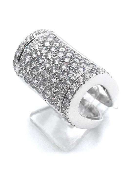 Recarlo - Ring - 18 kraat Hvidguld Diamant (Natur)