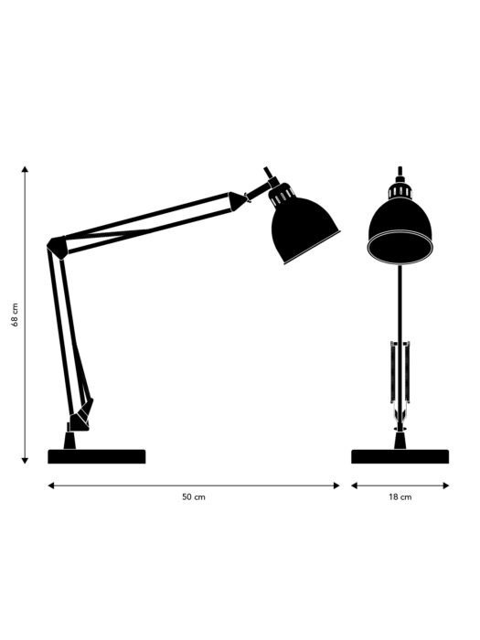 Frandsen - Benny Frandsen - Bordlampe - Job - Metal