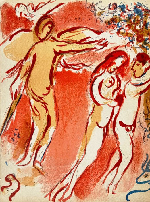 Marc Chagall (1887-1985) - Adam and Eve