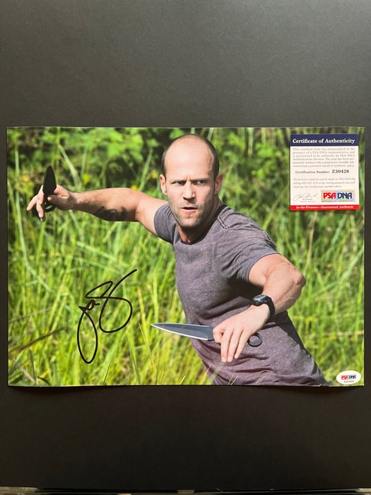 The Expendables, Jason Statham - Signed in Person - with PSA/DNA Certificate - Autograph, photo - No Reserve!