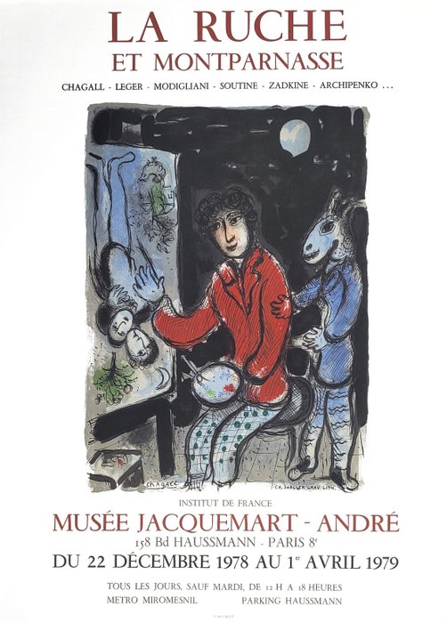 Marc Chagall - A- (fine - tiny imperfections) - La Ruche et Montparnasse