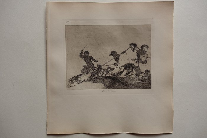 Francisco de Goya (1746-1828), after - Desastres de la Guerra,  Blatt #29 "Lo merecia"