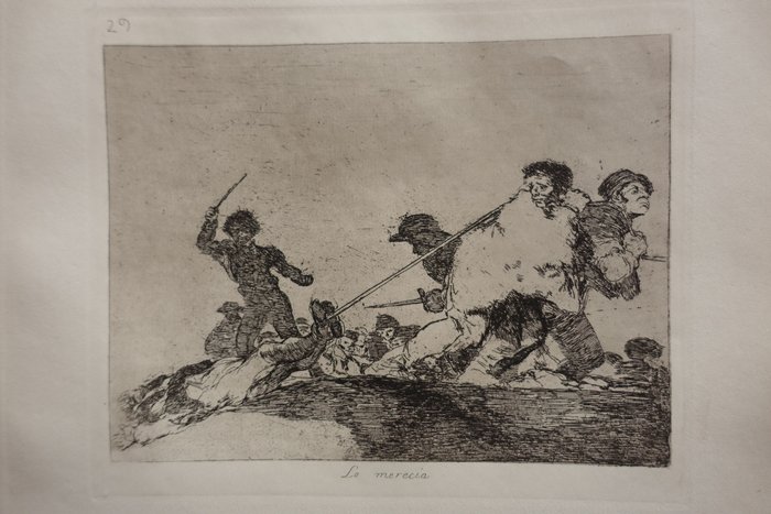 Francisco de Goya (1746-1828), after - Desastres de la Guerra,  Blatt #29 "Lo merecia"