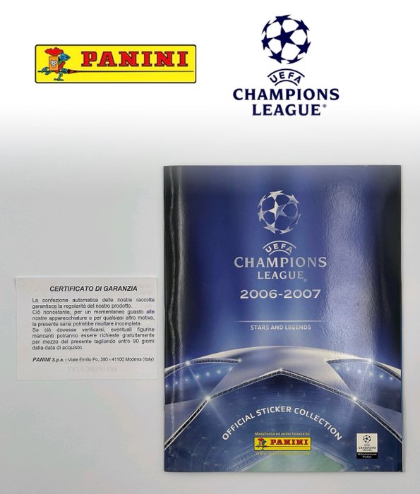 Panini - Champions League 2006/07 - Messi/Ronaldo/Zlatan - Complete Album