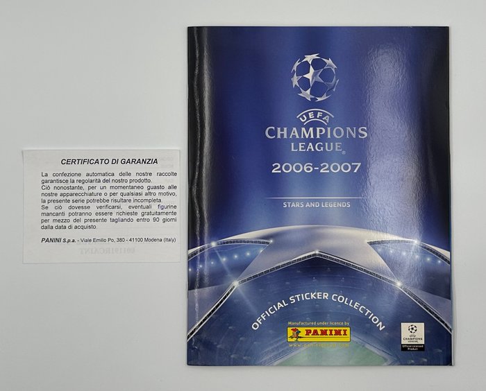 Panini - Champions League 2006/07 - Messi/Ronaldo/Zlatan - Complete Album