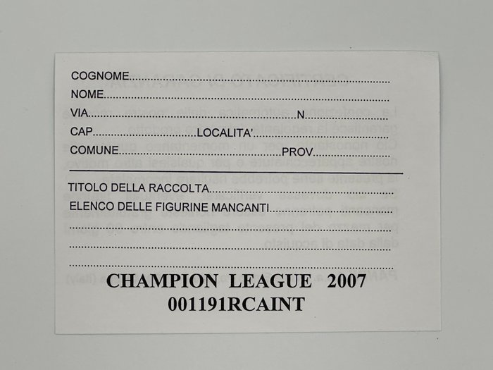 Panini - Champions League 2006/07 - Messi/Ronaldo/Zlatan - Complete Album