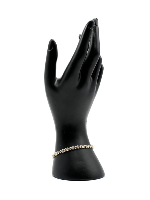 Armbånd - 18 kraat Gulguld, Hvidguld -  1.00ct. tw. Diamant (Natur)