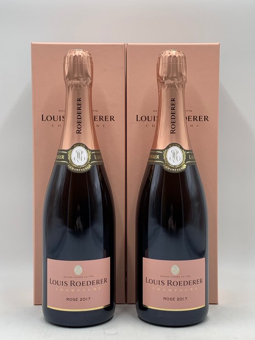 2017 Louis Roederer Rosé - Champagne Brut - 2 Flasker (075 L)