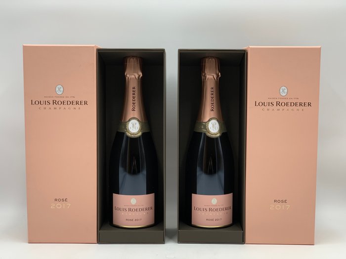 2017 Louis Roederer Rosé - Champagne Brut - 2 Flasker (075 L)