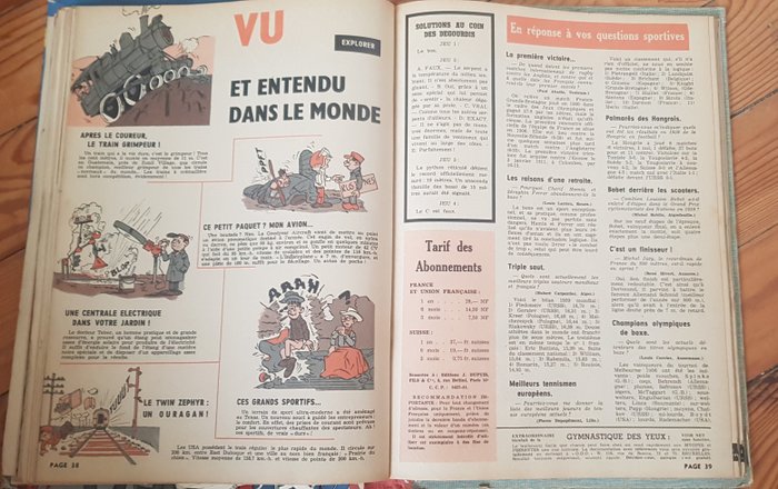 Spirou (magazine) - Recueil N°75 - 1 Album - Første udgave - 1960