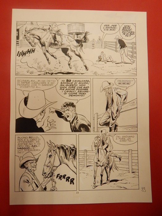 Diso Roberto - 3 Original page - Mister No #106 - "Il marchio dell'assassino" - 1984