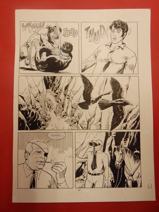 Diso Roberto - 3 Original page - Mister No #106 - "Il marchio dell'assassino" - 1984