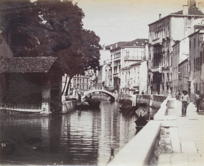 Unknown author - (2x) Venice. Circa 1880