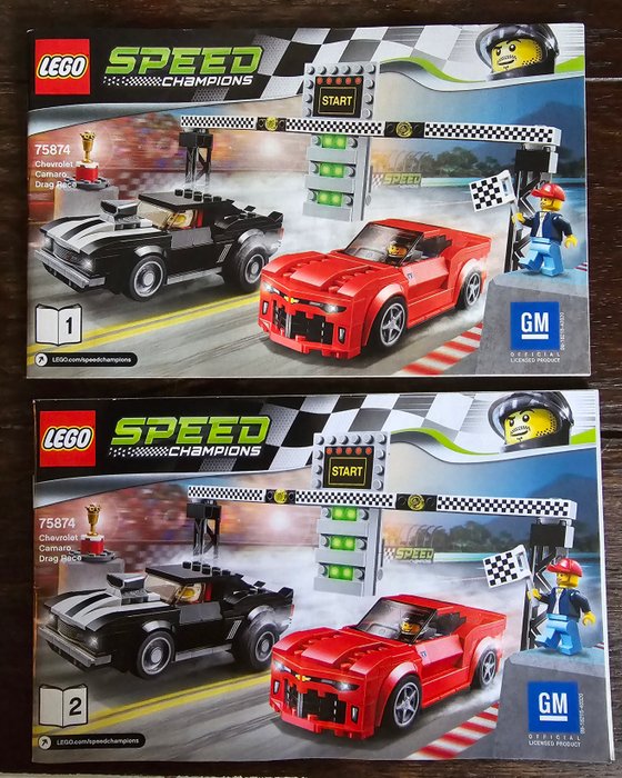 Lego - Speed Champions - 75874 - Chevrolet Camaro Drag Race (Very Rare Retired) - 2010-2020 - Holland