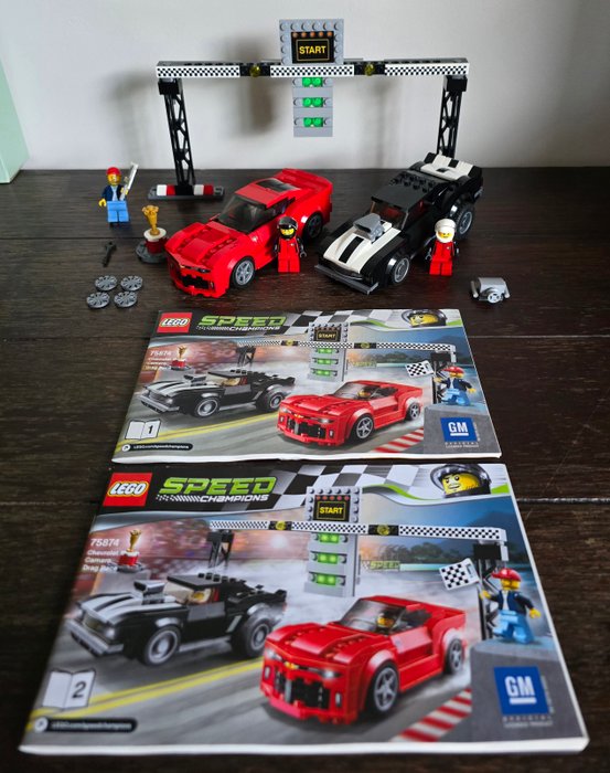 Lego - Speed Champions - 75874 - Chevrolet Camaro Drag Race (Very Rare Retired) - 2010-2020 - Holland