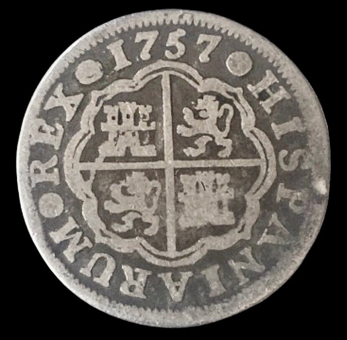 Spanien. Fernando VI (1746-1759). Real - 1757 - Madrid - (R654)  (Ingen mindstepris)