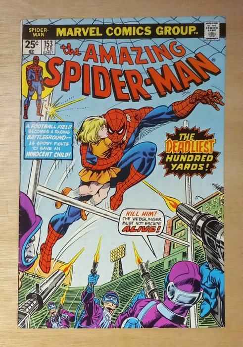 The Amazing Spider-Man #153 - A Bronze Age classic! - 1 Comic - Første udgave - 1976