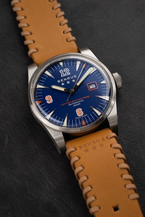 Benrus - Ingen mindstepris - BRAND NEW - CLASSIC: 1969 LIMITED EDITION, extra strap - Mænd - 2011-nu