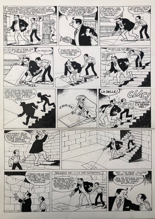 Ache, Jean - Original page - Pat’Apouf Détective - 1975