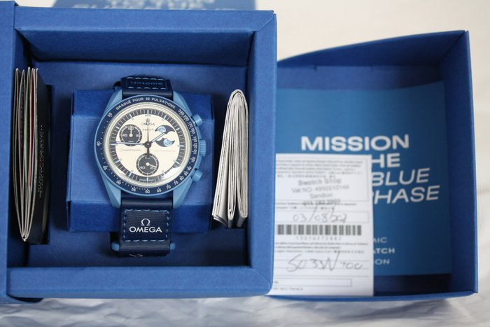 Omega x Swatch - MoonSwatch - Mission to the Super Blue Moonphase - Ingen mindstepris - Unisex - 2011-nu