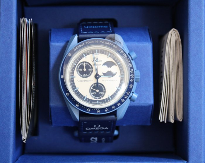 Omega x Swatch - MoonSwatch - Mission to the Super Blue Moonphase - Ingen mindstepris - Unisex - 2011-nu