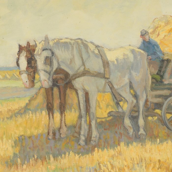 H. Ryntjes (XX) - Paarden en hooioppers