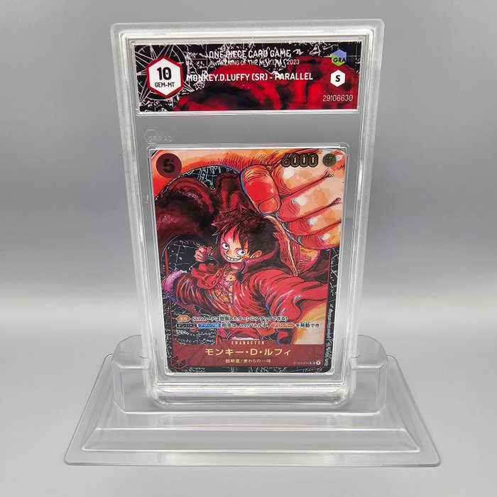 MONKEY.D.LUFFY (SR) PARALLEL Graded card - Graad 10