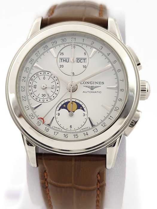 Longines - Flagship - Moonphase Chronograph Automatic - Mænd - 2011-nu