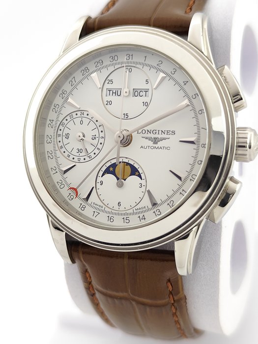 Longines - Flagship - Moonphase Chronograph Automatic - Mænd - 2011-nu